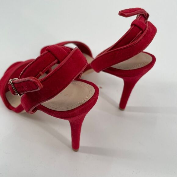 New SANDRO Nina suede sandals red 38 size 8 - Picture 5 of 12